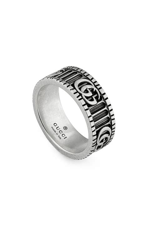 gucci mens gold ring|pre own gucci men ring.